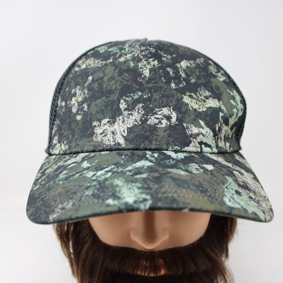 Lululemon Commission Variegated Mesh Back Camo Hat Men One Size Snapback Trucker - Picture 2 of 12